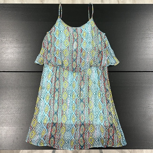 Ella Moss Silk Spaghetti Strap Dress - L - Picture 3 of 8